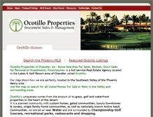 Tablet Screenshot of ocotillohomes.net